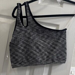 Black and Gray Women's Crop Top